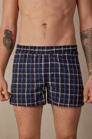 Intimissimi Print Detailed Boxers Blå | PDKQX46623